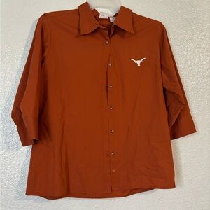Women's Burnt Orange Button-Up Shirt